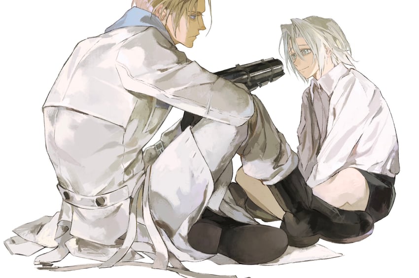 sephiroth and rufus shinra (final fantasy and 4 more) drawn by xscr1205