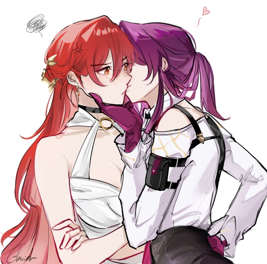 kafka and himeko (honkai and 1 more) drawn by glaciel