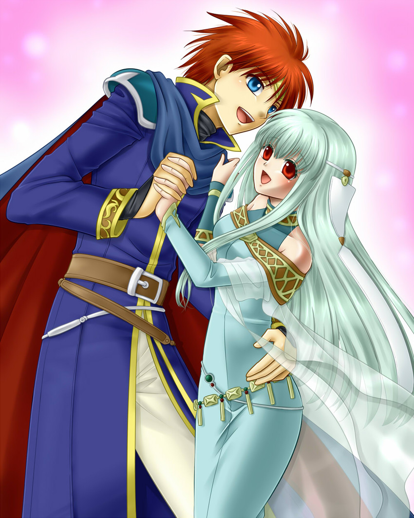 ninian and eliwood (fire emblem and 1 more) drawn by yuino_(fancy_party)