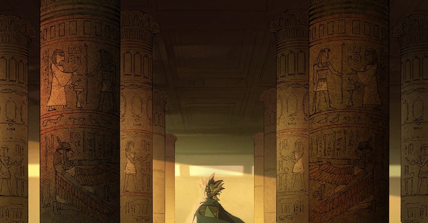 atem (yu-gi-oh! and 2 more) drawn by abaraya