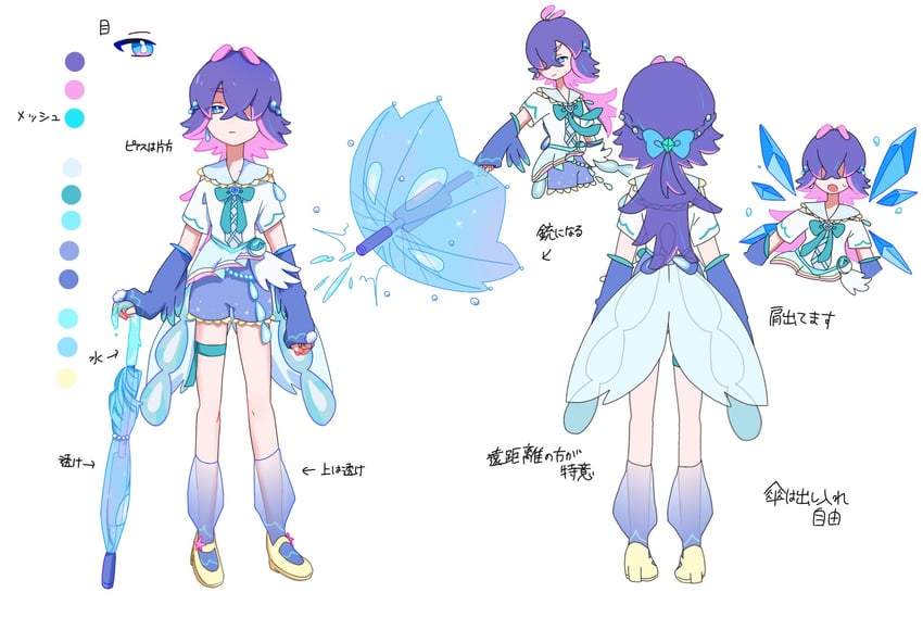 dot and quaquaval (pokemon and 2 more) drawn by seiun_(hoshigumo_72)