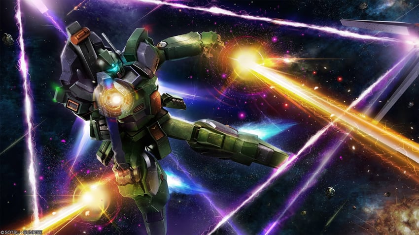 jegan and roswell jegan (gundam and 3 more) drawn by tenjin_hidetaka