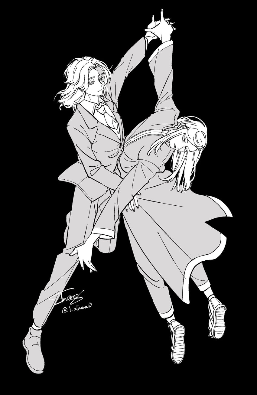 kokonoi hajime and inui seishu (tokyo revengers) drawn by shamoroku