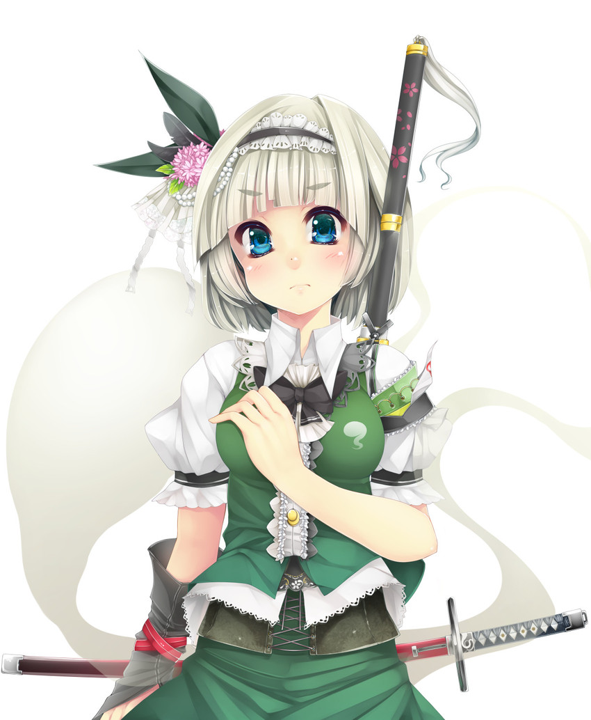 konpaku youmu (touhou) drawn by serizawa_mutsuki