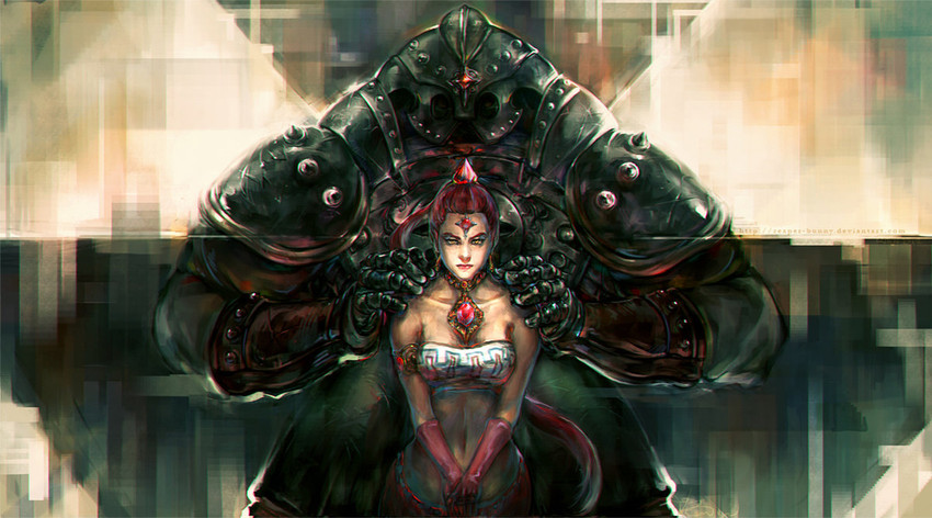 nabooru and iron knuckle (the legend of zelda and 1 more) drawn by vtasart