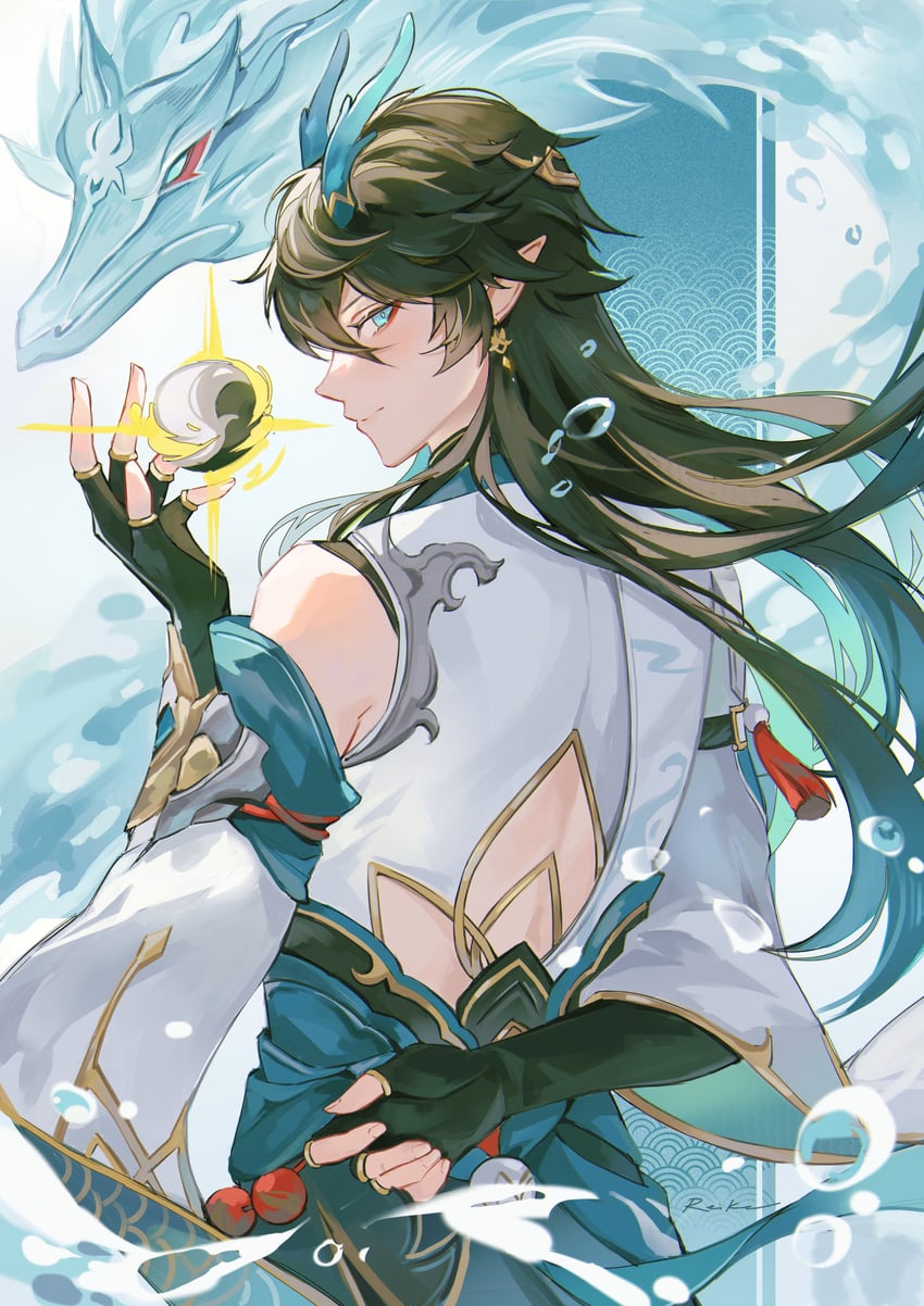 dan heng (honkai and 1 more) drawn by reika_(reikadraws)