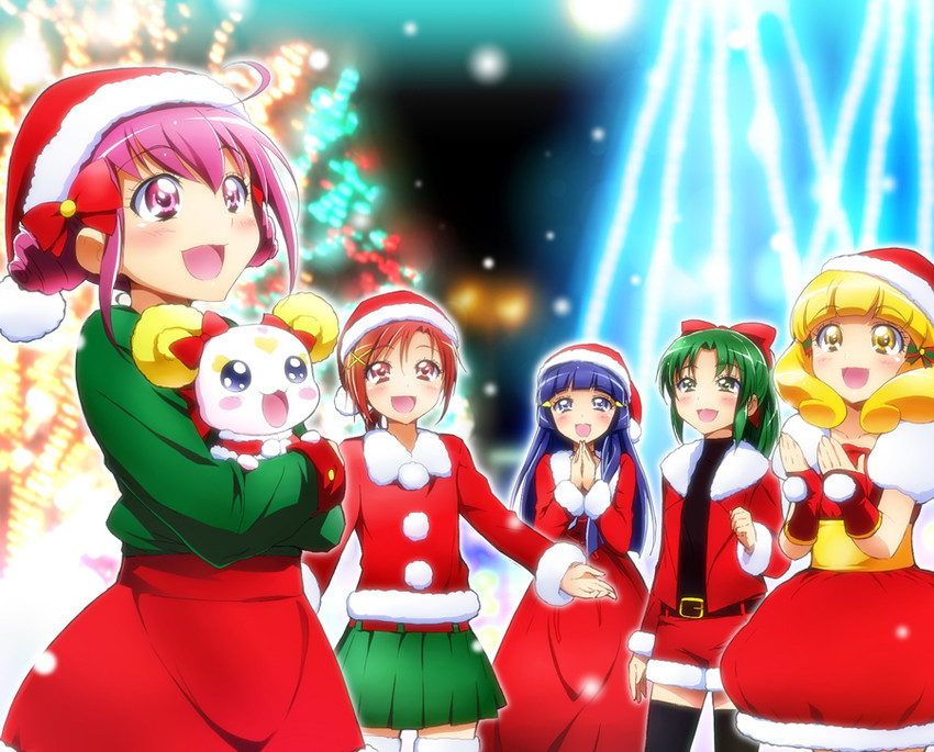 midorikawa nao, kise yayoi, aoki reika, hino akane, hoshizora miyuki, and 1 more (precure and 1 more) drawn by kakiuchi_itsuki