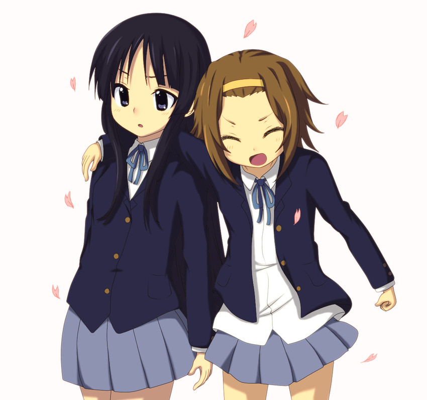 akiyama mio and tainaka ritsu (k-on!) drawn by kuena