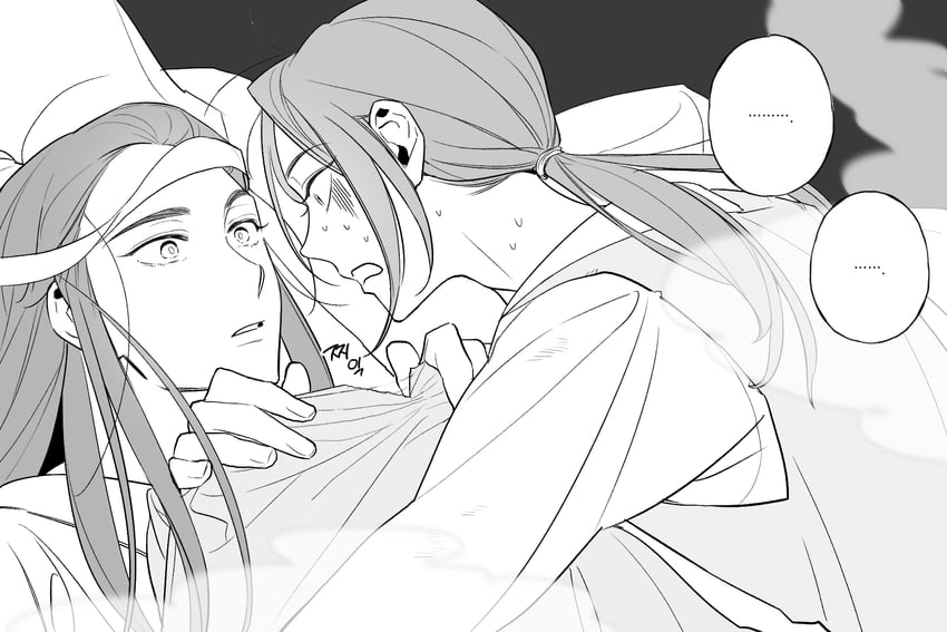 lan xichen and jin guangyao (modao zushi) drawn by nowhere616