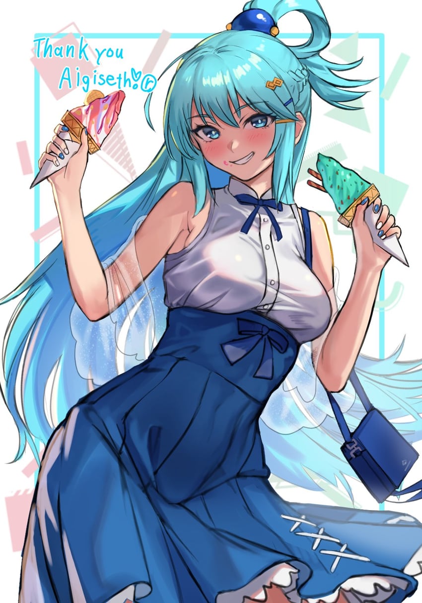 aqua (kono subarashii sekai ni shukufuku wo!) drawn by r123