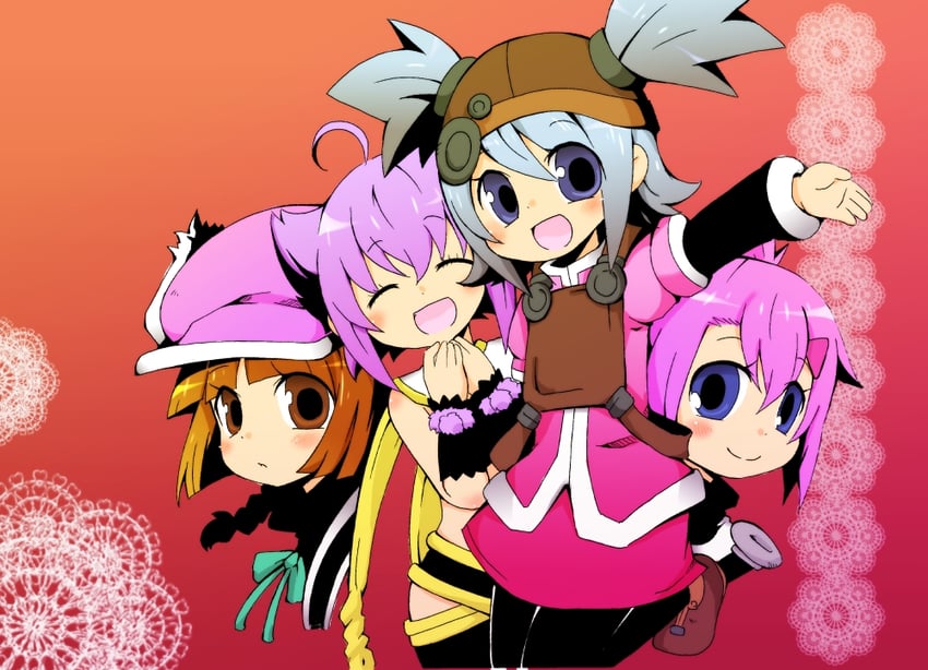 pratty, sugarette, air colthearts, and rifmonica (summon night and 3 more) drawn by kou_hiyoyo