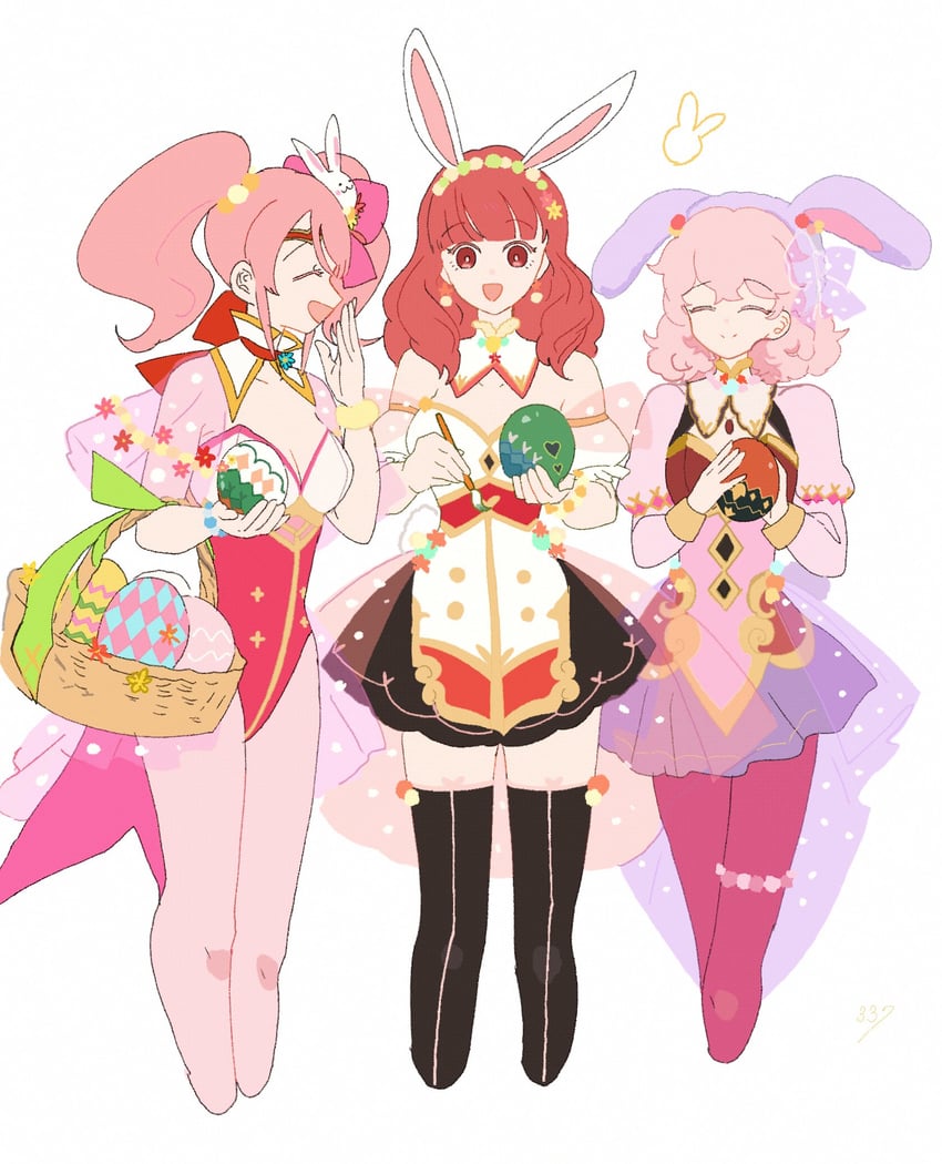 celica, mae, and genny (fire emblem and 2 more) drawn by sasaki_(dkenpisss)