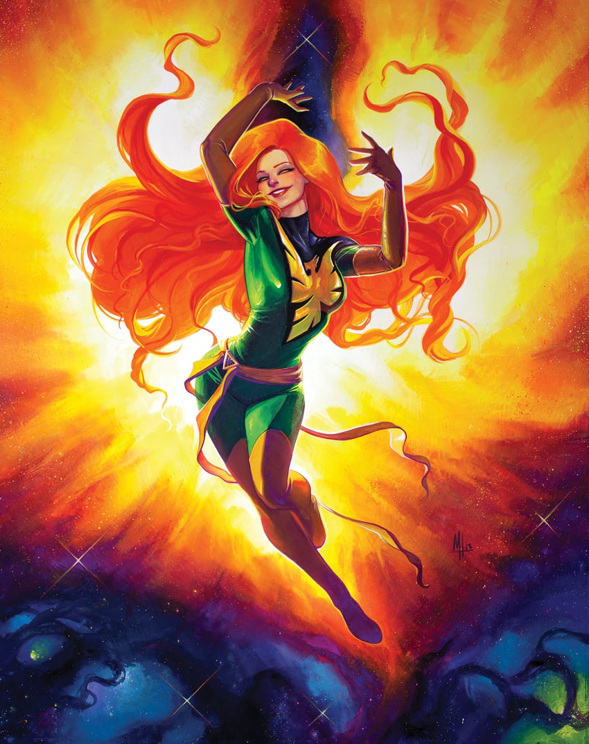 jean grey and phoenix (marvel and 1 more) drawn by meghan_hetrick