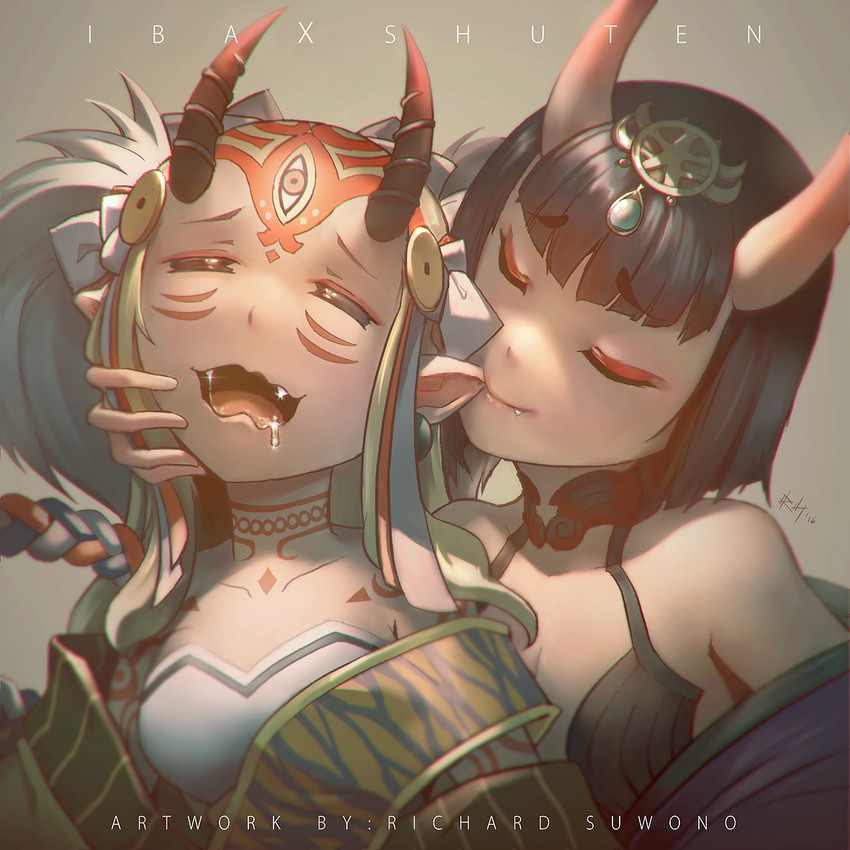 shuten douji and ibaraki douji (fate and 1 more) drawn by richard_suwono