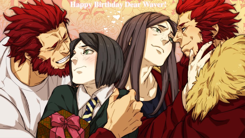 iskandar, waver velvet, and lord el-melloi ii (fate and 1 more) drawn by ttakuann