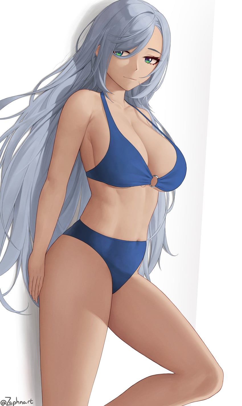 shenhe (genshin impact) drawn by zaphn
