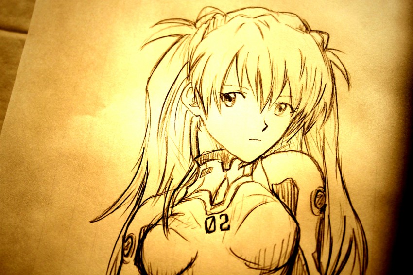 souryuu asuka langley (neon genesis evangelion and 1 more) drawn by gangan