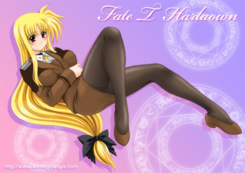 fate testarossa (lyrical nanoha and 1 more) drawn by kamogawa_tanuki