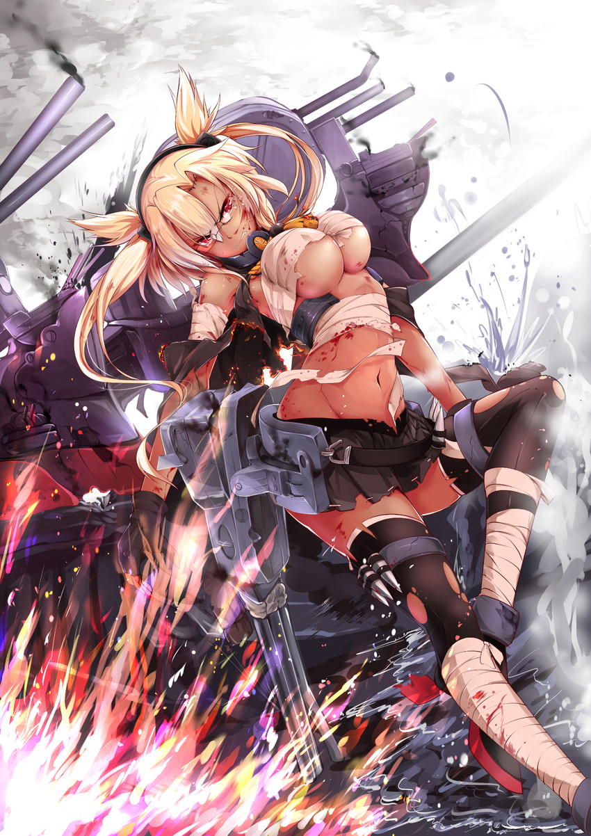 musashi and musashi kai (kantai collection) drawn by suikaxd(zhanweiheng1992)