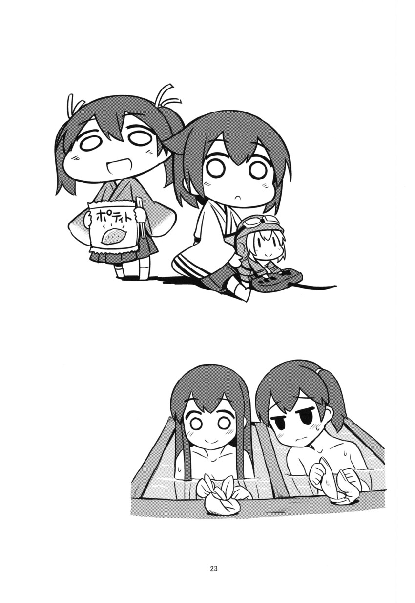 kaga, akagi, souryuu, hiryuu, fairy, and 1 more (kantai collection) drawn by shishigami_(sunagimo)