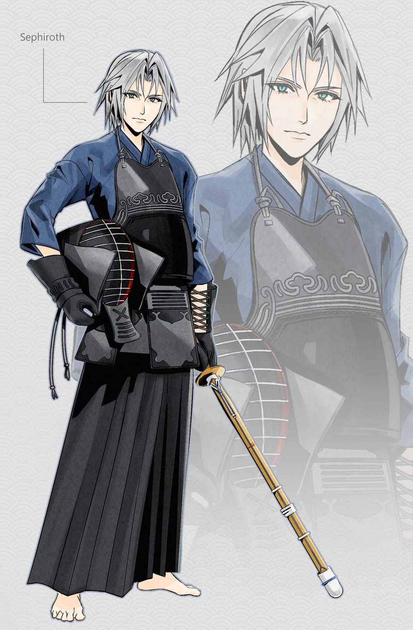 sephiroth (final fantasy and 2 more) drawn by zoticgex