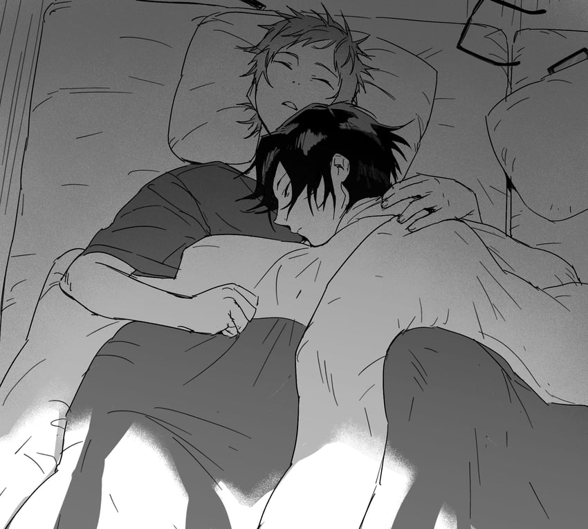 fushimi saruhiko and yata misaki (k-project) drawn by treslech3s