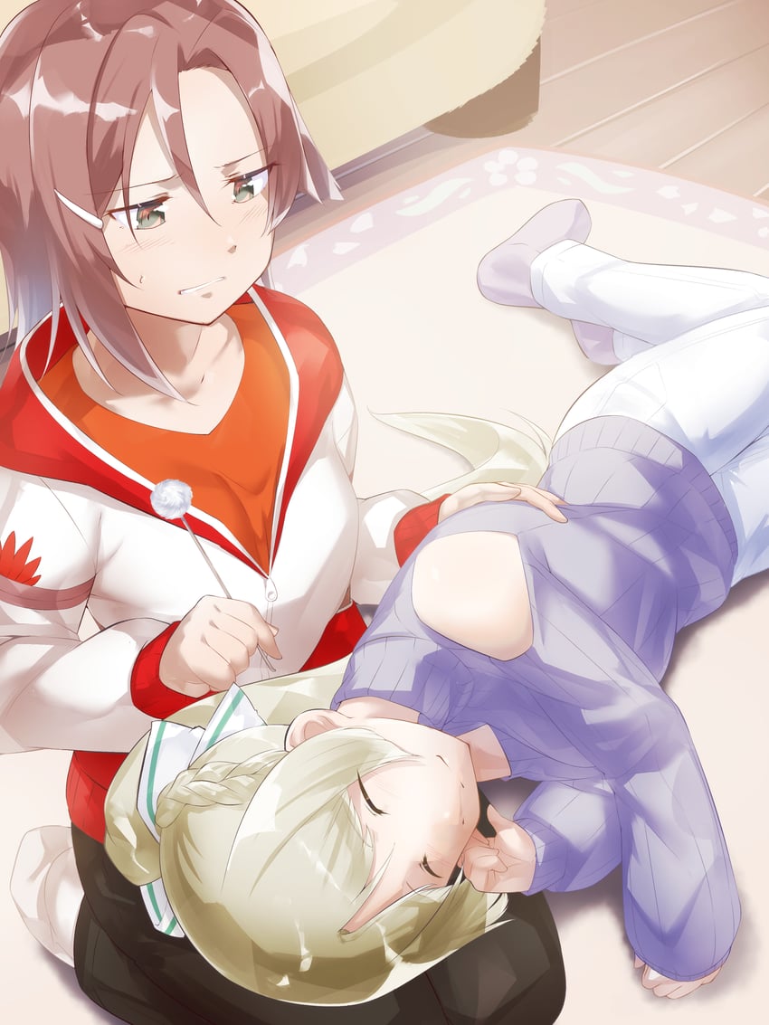 miyoshi karin and nogi sonoko (yuusha de aru and 1 more) drawn by masabou