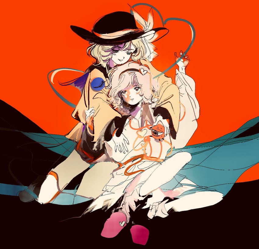 komeiji koishi and komeiji satori (touhou) drawn by full_lake