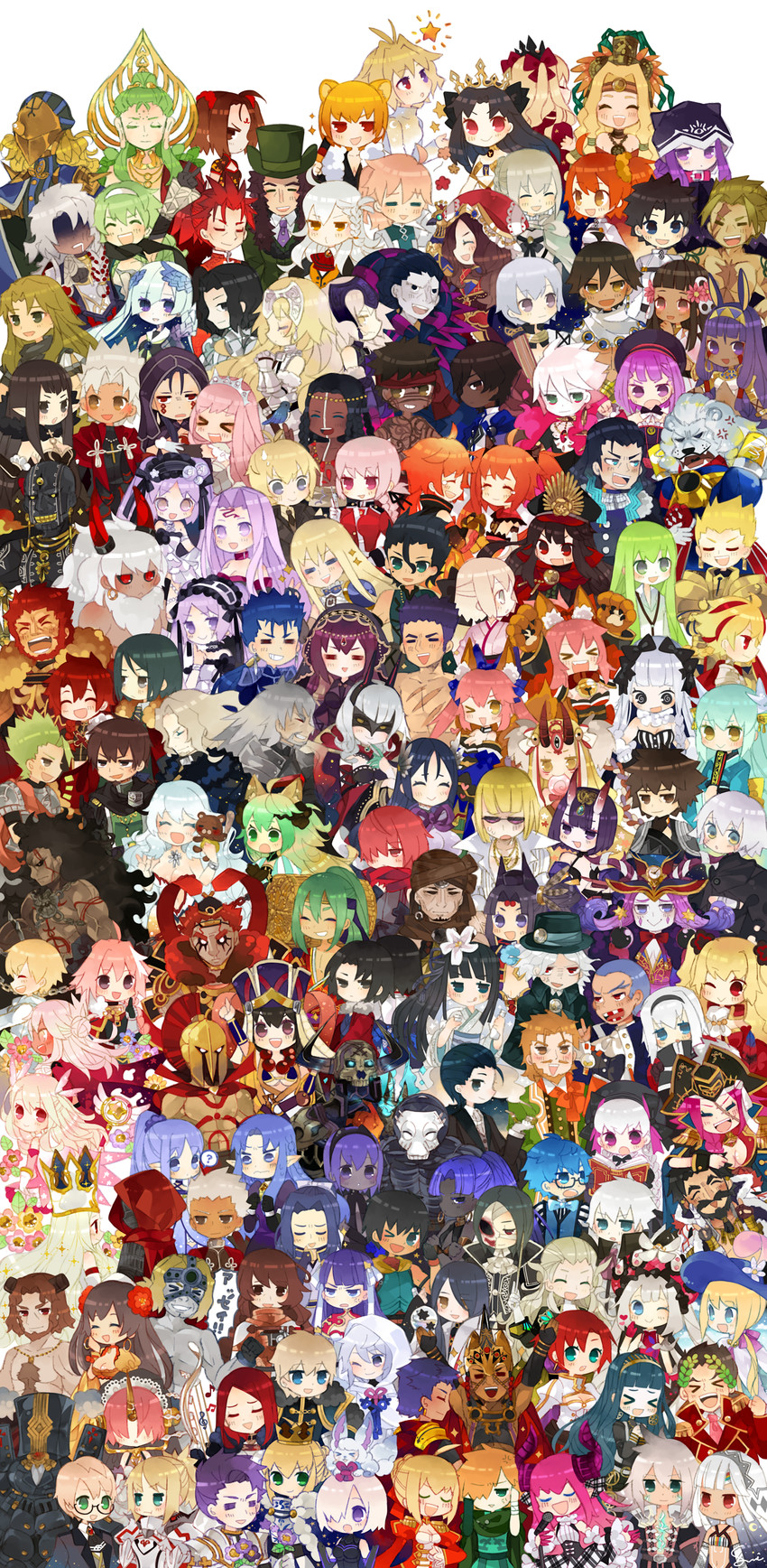 artoria pendragon, saber, mash kyrielight, fujimaru ritsuka, tamamo, and 148 more (fate and 7 more) drawn by sumisu_(rinsumi)