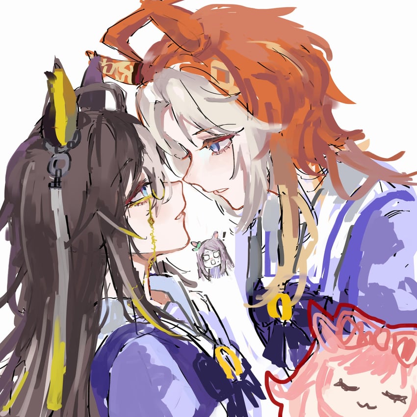 mejiro mcqueen, agnes digital, orfevre, and dream journey (umamusume) drawn by luhuayoushiyiy1