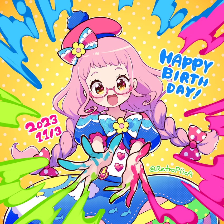 kiki ajimi (pretty series and 1 more) drawn by nana_(retroplica)