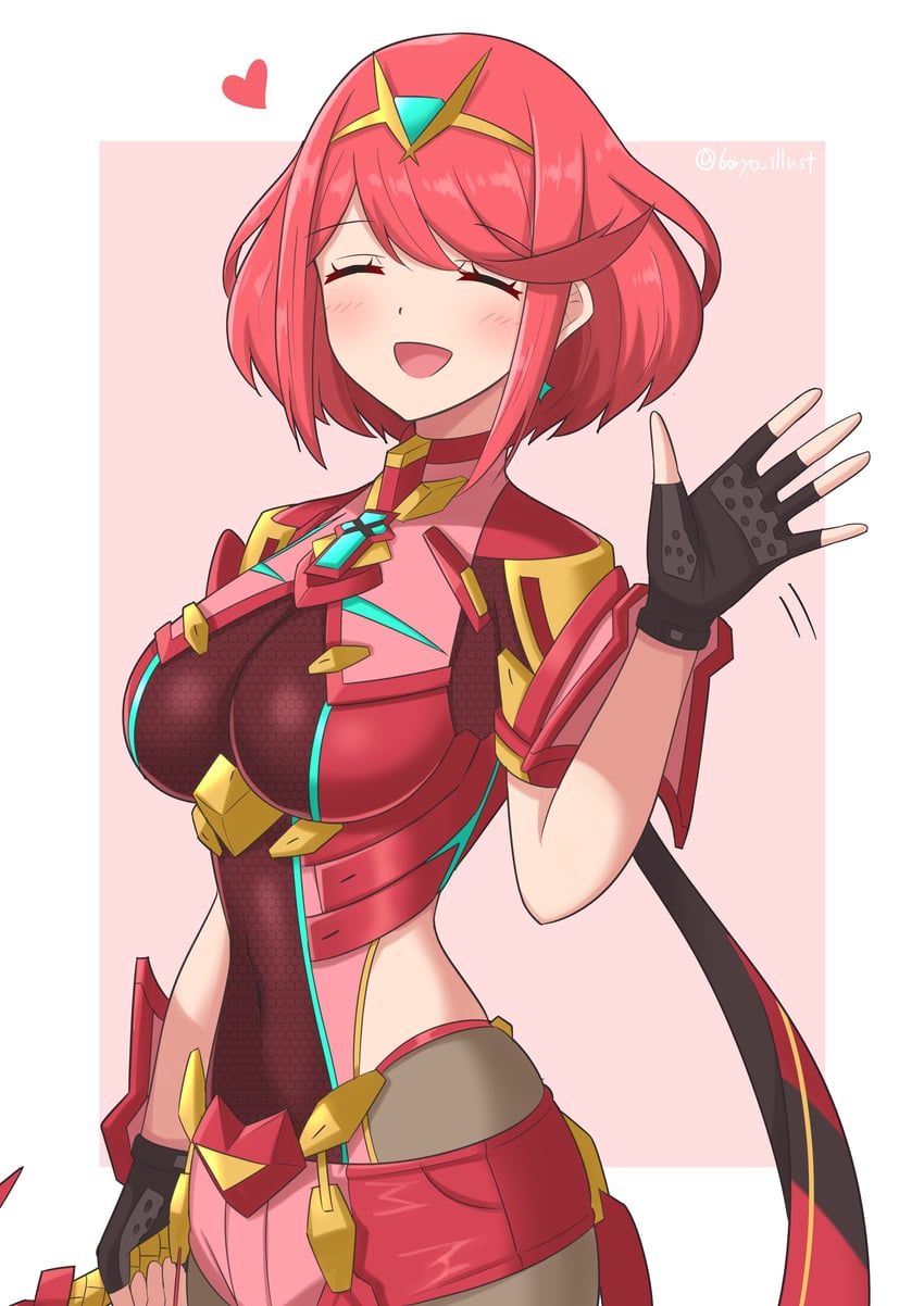 pyra (xenoblade chronicles and 1 more) drawn by ryochan96154