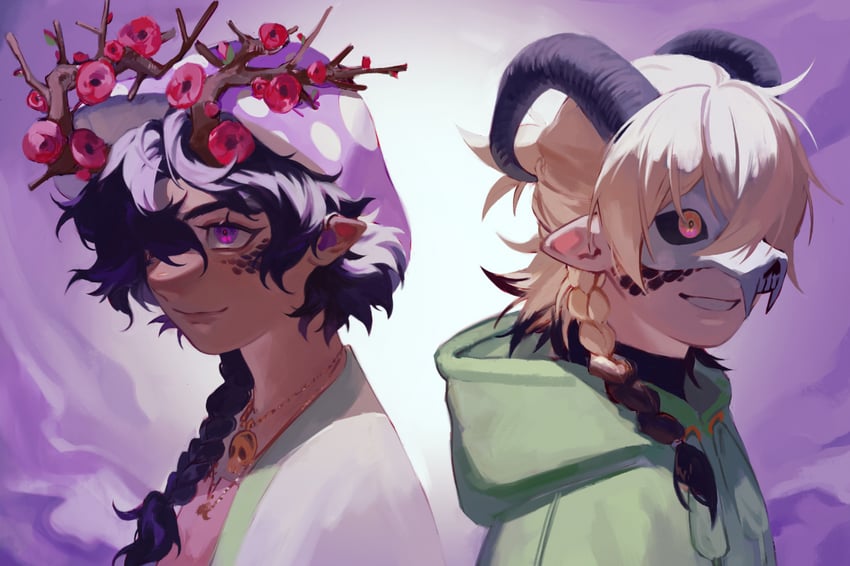tallulah and chayanne (minecraft youtube and 1 more) drawn by ama_a93