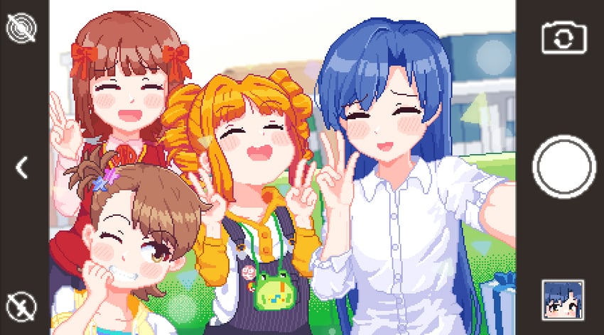 kisaragi chihaya, amami haruka, takatsuki yayoi, and futami ami (idolmaster) drawn by hotshosho