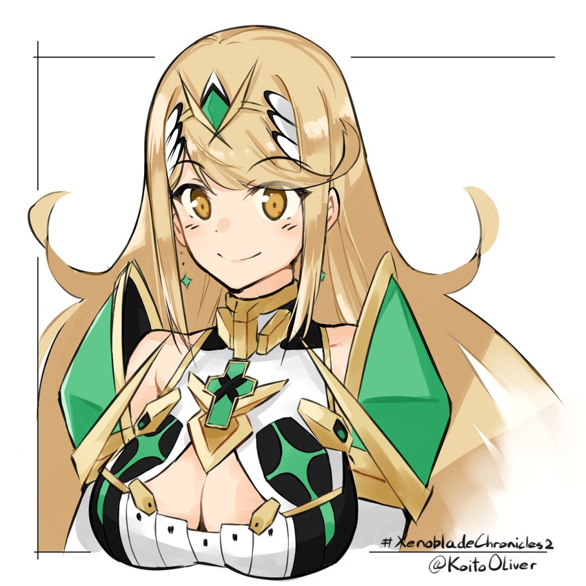 mythra (xenoblade chronicles and 1 more) drawn by oliver_koito
