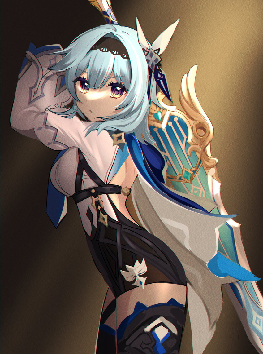 eula (genshin impact) drawn by u_u_k_e_n