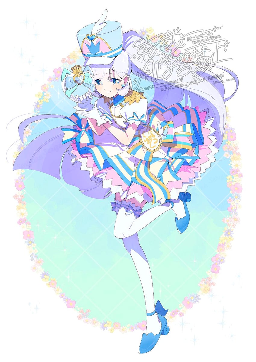 nekoyashiki yuki and cure nyammy (precure and 1 more) drawn by serizawa_serizane