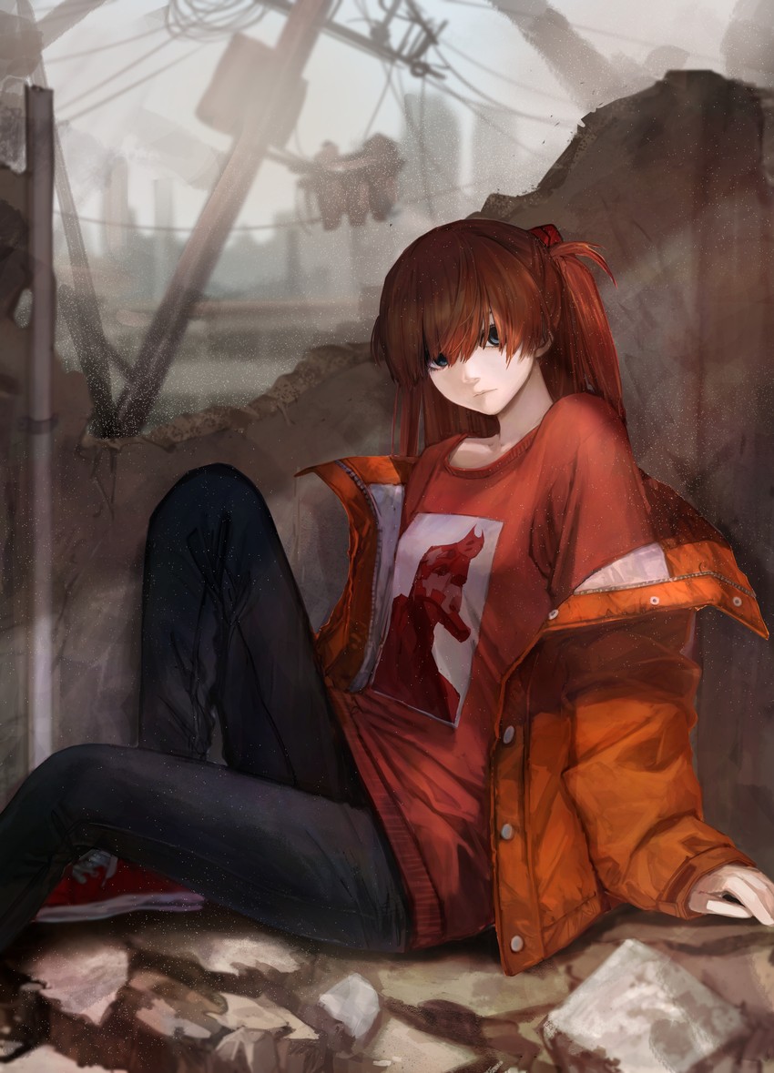 souryuu asuka langley (neon genesis evangelion) drawn by hashimoto_kokai