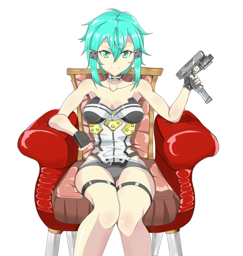 sinon (sword art online) drawn by nori_(masukudo)