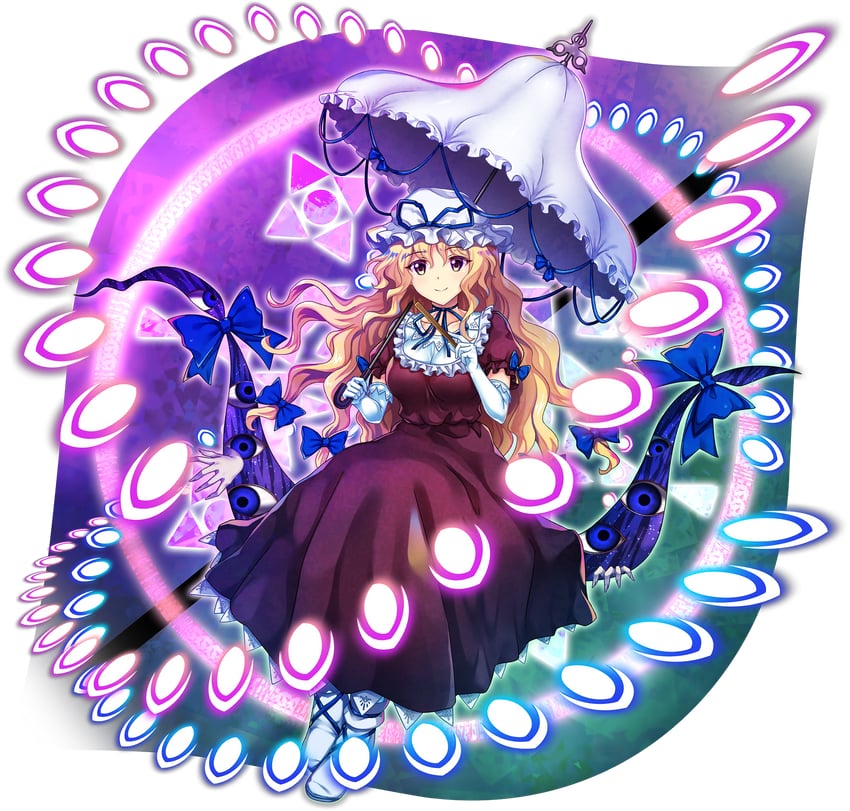 yakumo yukari (touhou and 2 more) drawn by rotte_(1109)