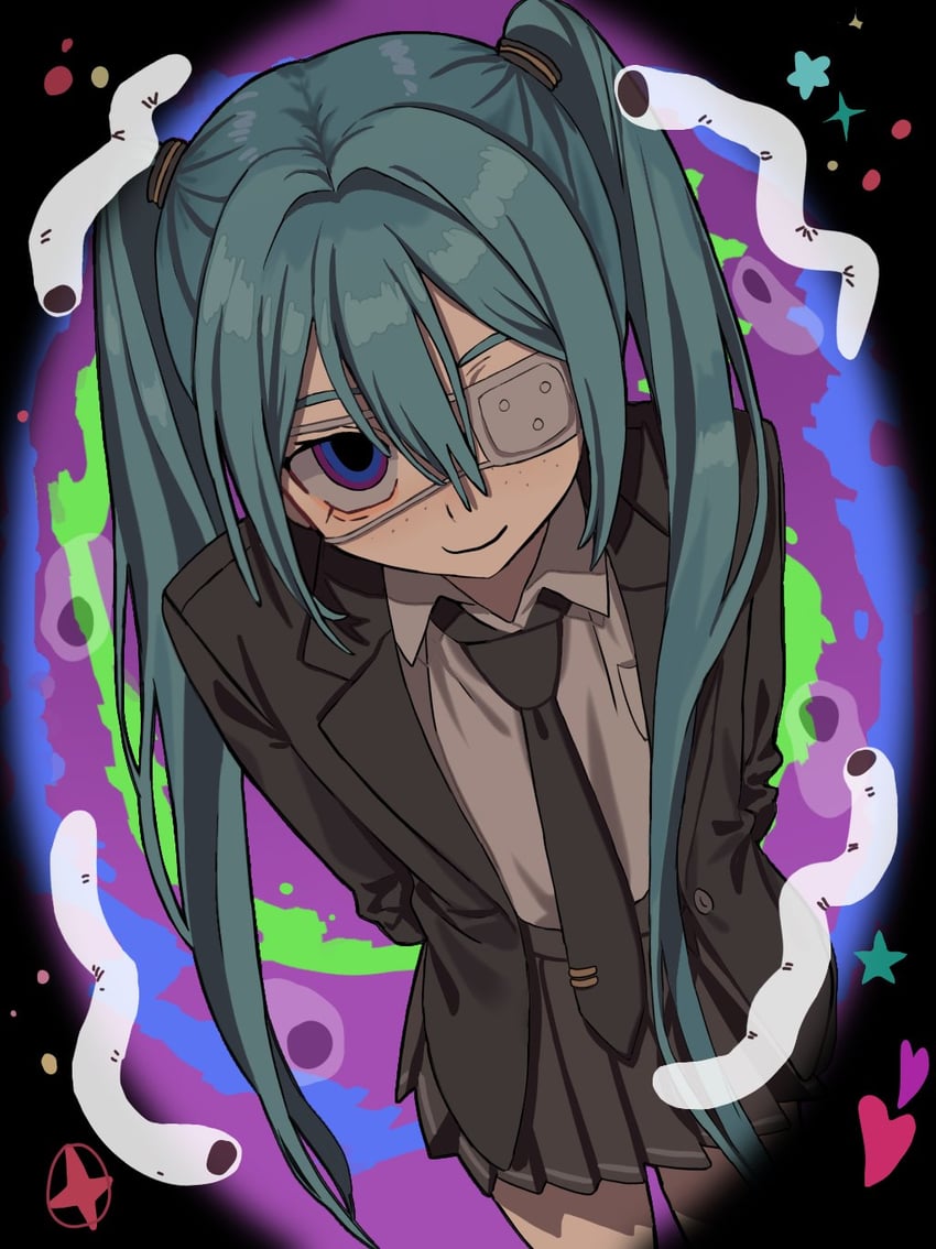 hatsune miku (vocaloid and 1 more) drawn by nupi_000