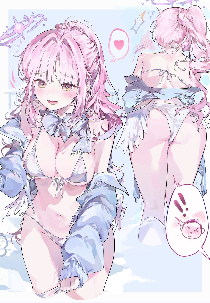 sensei, doodle sensei, and mika (blue archive) drawn by 0202ase