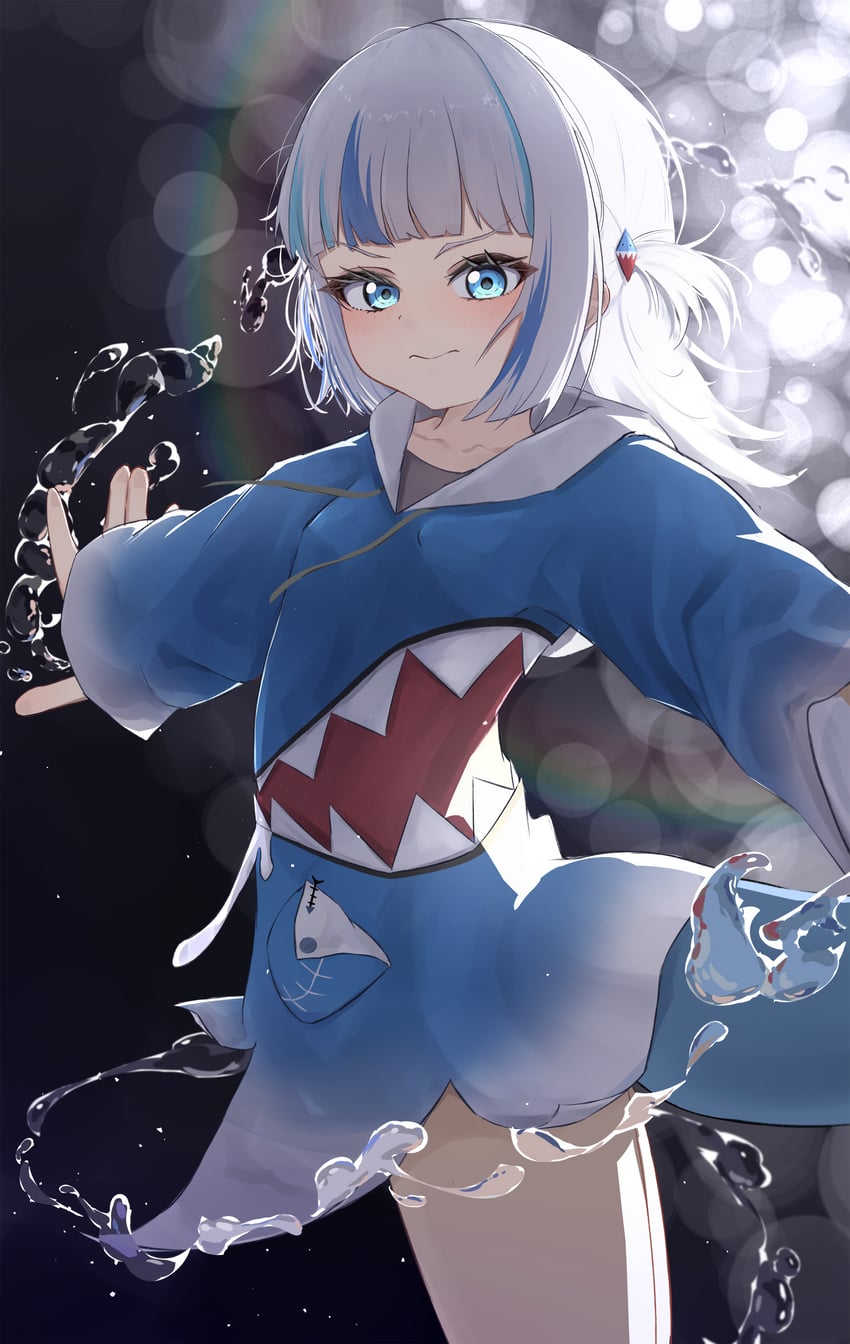gawr gura (hololive and 1 more) drawn by art_kakuu