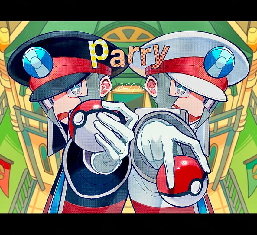 ingo and emmet (pokemon and 1 more) drawn by 361_(kyuu_yagami)