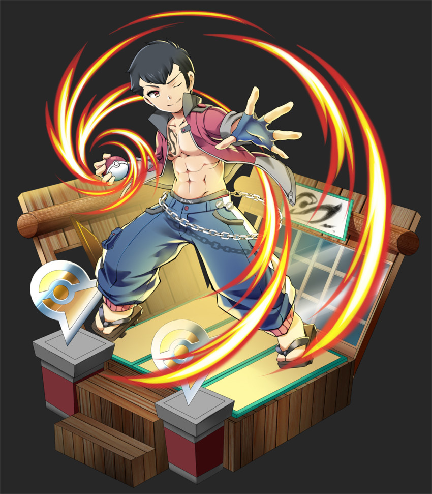 norman (pokemon and 2 more) drawn by kashi_kosugi