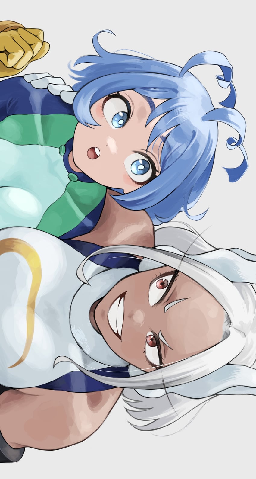 mirko and hado nejire (boku no hero academia) drawn by fengling_(furin-jp)