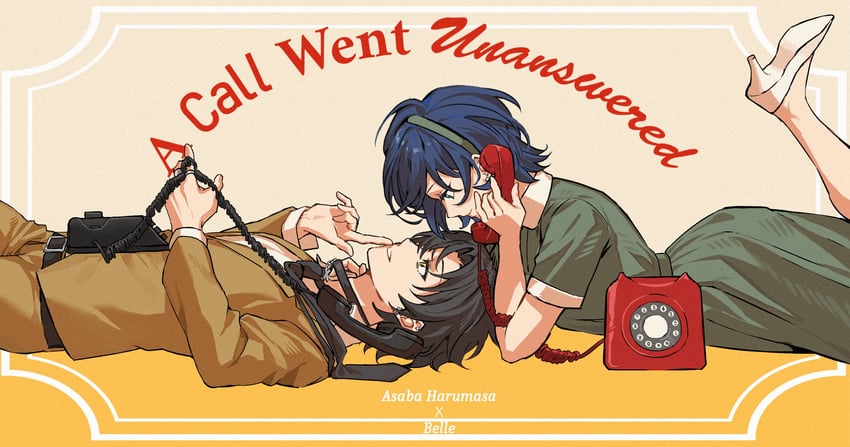 belle and asaba harumasa (zenless zone zero) drawn by meat7955