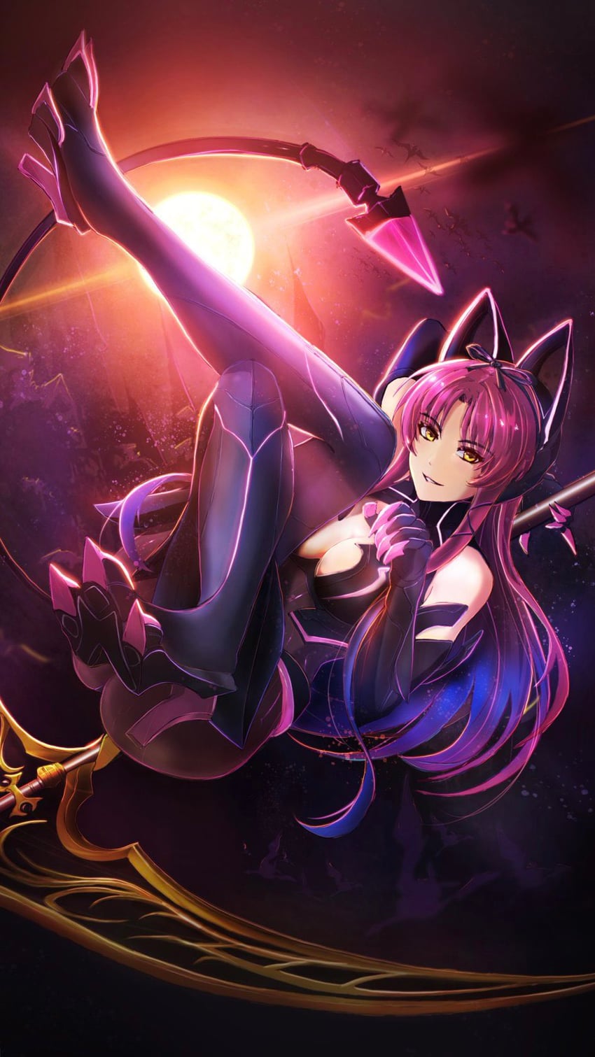 renne and grimcats (eiyuu densetsu and 2 more) drawn by zeeta_no_kiseki