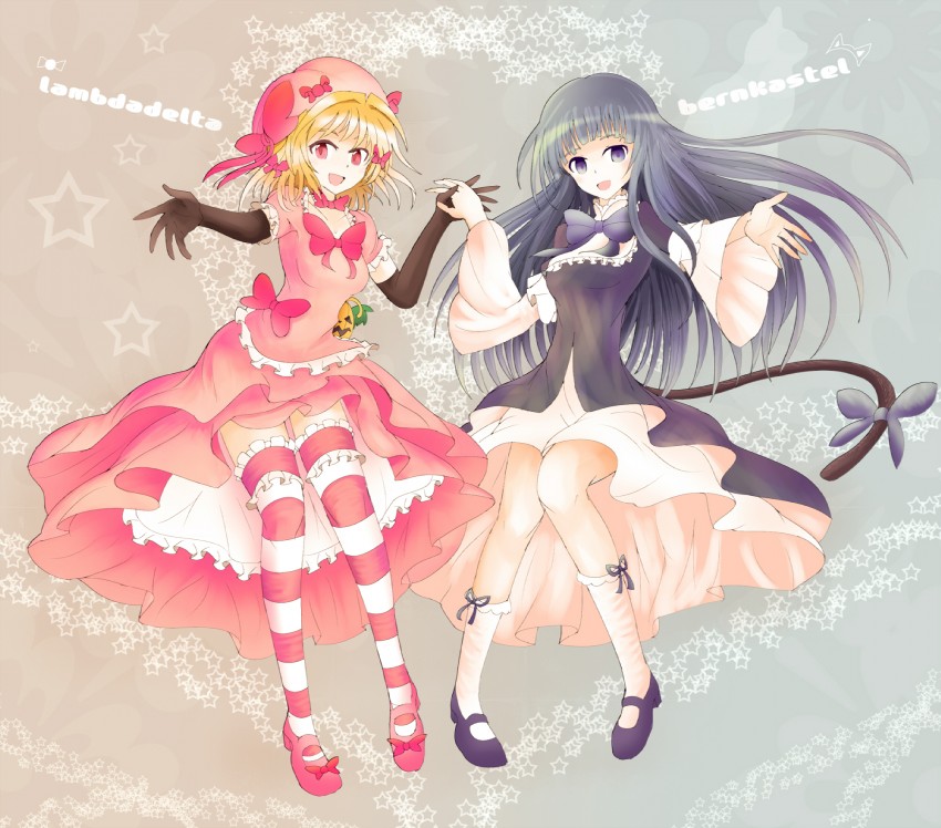 frederica bernkastel and lambdadelta (umineko no naku koro ni) drawn by yodori