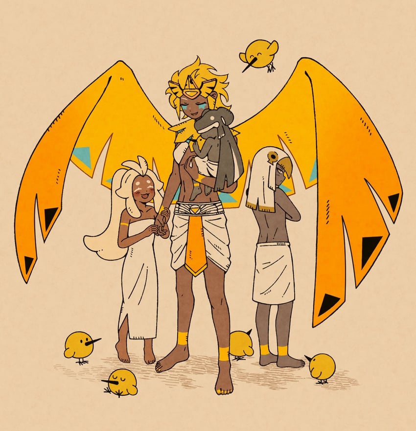 golden cheese cookie, mozzarella cookie, burnt cheese cookie, cheesebird, and smoked cheese cookie (cookie run and 1 more) drawn by lattexx